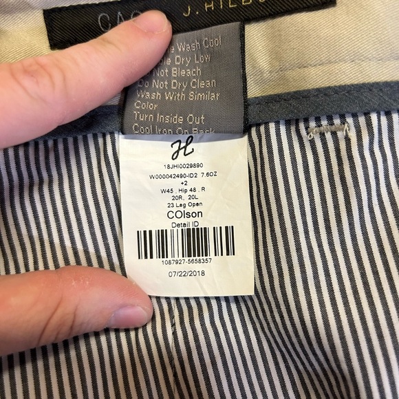 J. Hilburn Khaki Shorts, size 45. NWT. - Picture 5 of 5